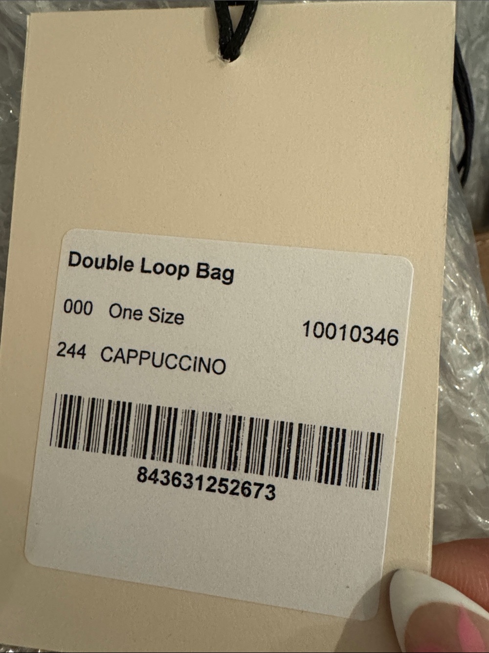NWT Light Brown Cuyana Double Loop Crossbody Bag - Picture 13 of 13